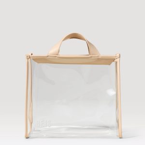 The Stadium Tote in Beige