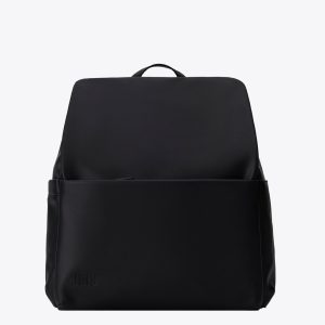 The Everyday Diaper Backpack in Black Vegan Leather
