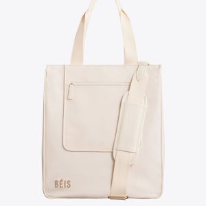 The North To South Tote in Beige